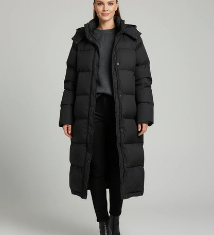 Lunoria | Women’s Long Hooded Quilted Puffer Jacket