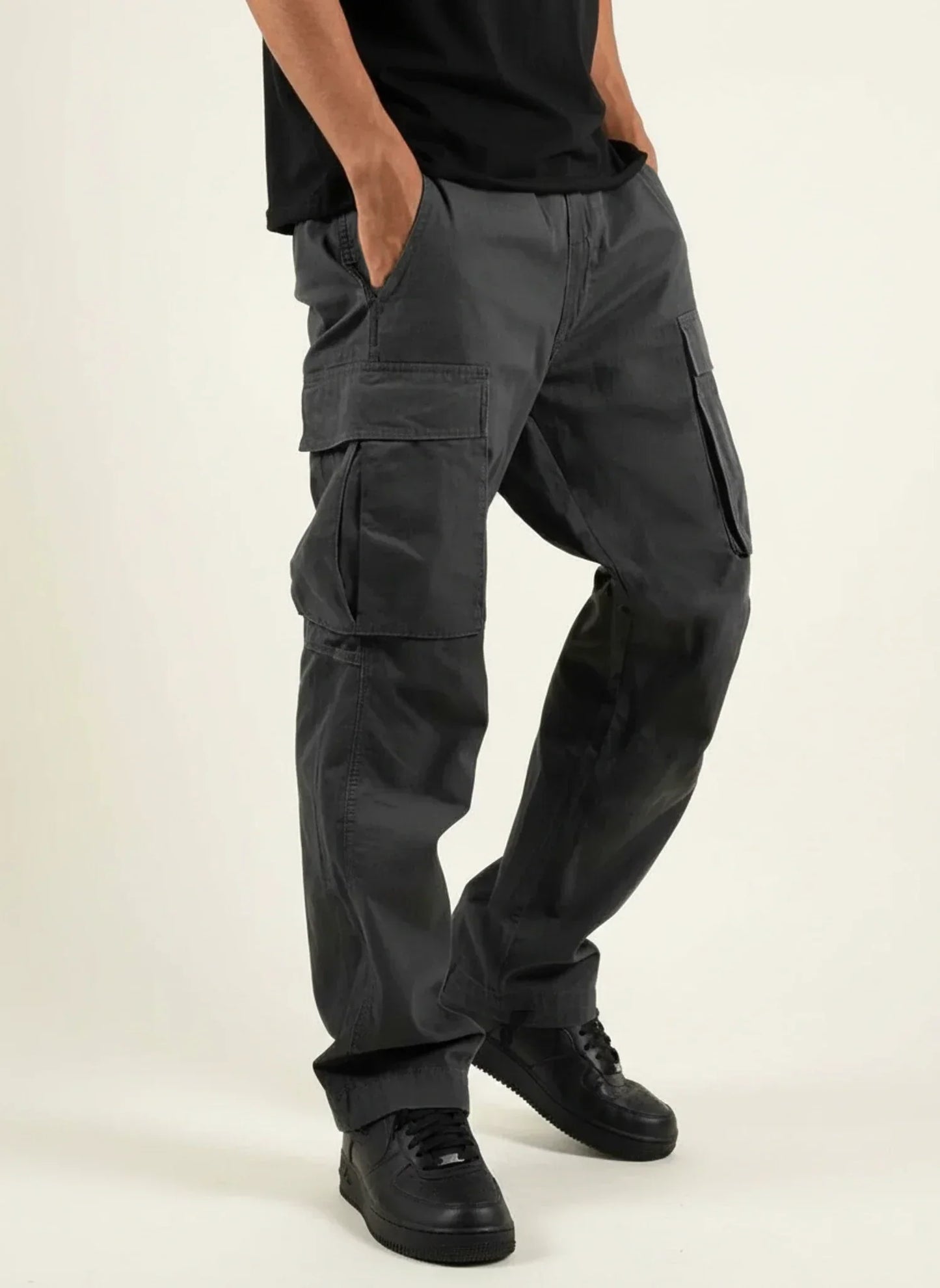 Macsy | Men’s Loose Fit Multi-Pocket Cargo Pants