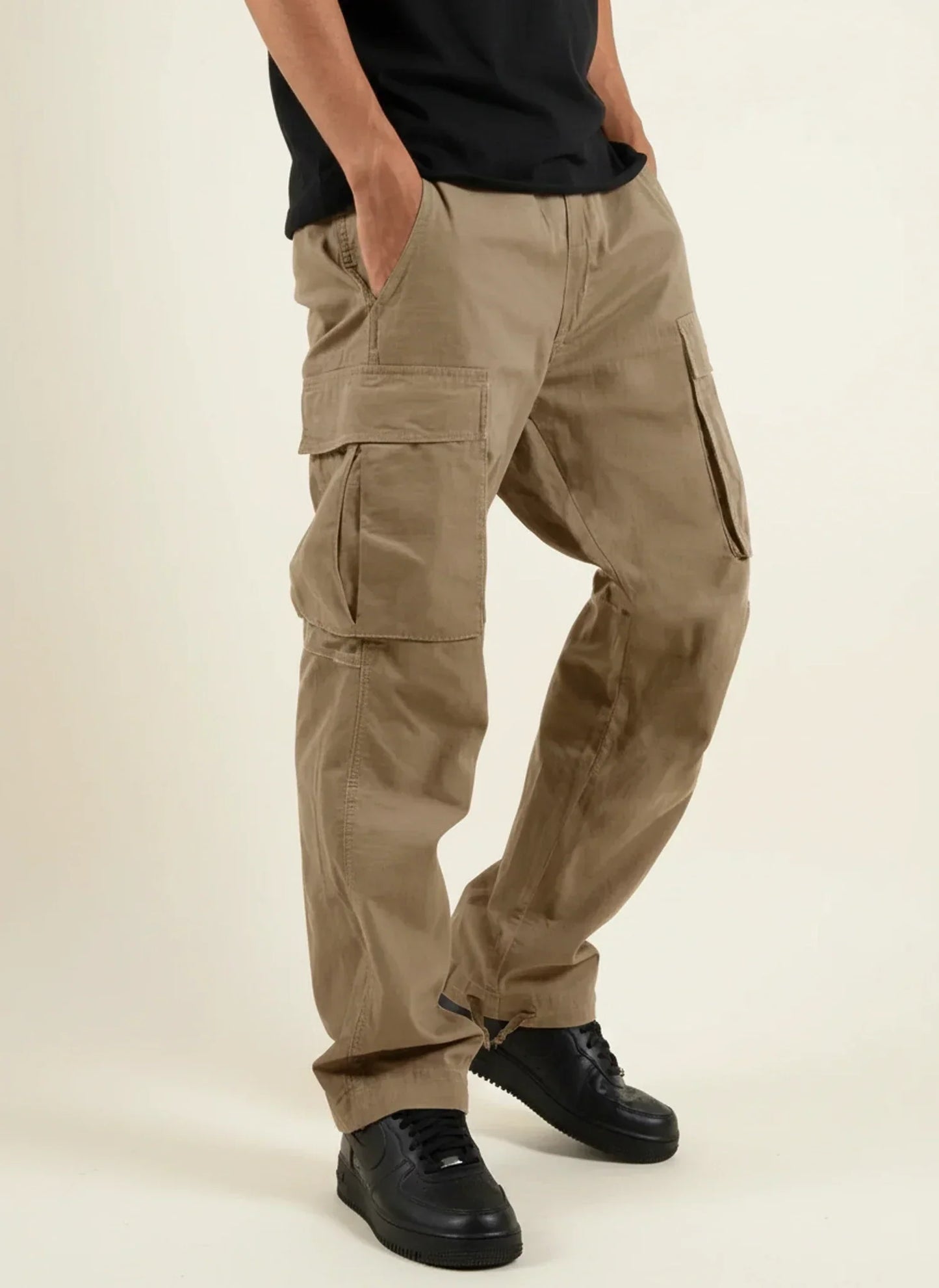 Macsy | Men’s Loose Fit Multi-Pocket Cargo Pants