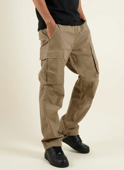 Macsy | Men’s Loose Fit Multi-Pocket Cargo Pants