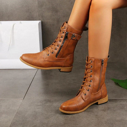 Mafie | Women’s Leather Lace-Up Boots