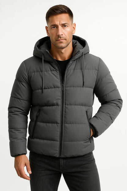 Mark | Men’s Insulated Puffer Jacket | Hooded Winter Outerwear