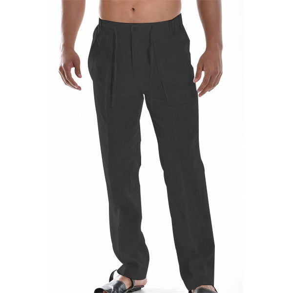 Larry | Men’s Casual Linen Trousers