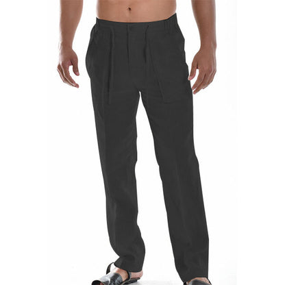 Larry | Men’s Casual Linen Trousers