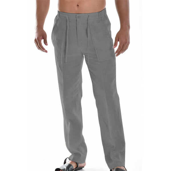 Larry | Men’s Casual Linen Trousers