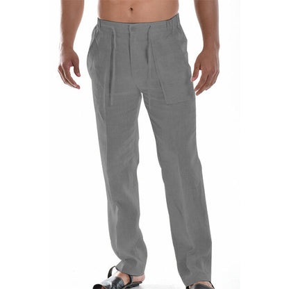 Larry | Men’s Casual Linen Trousers