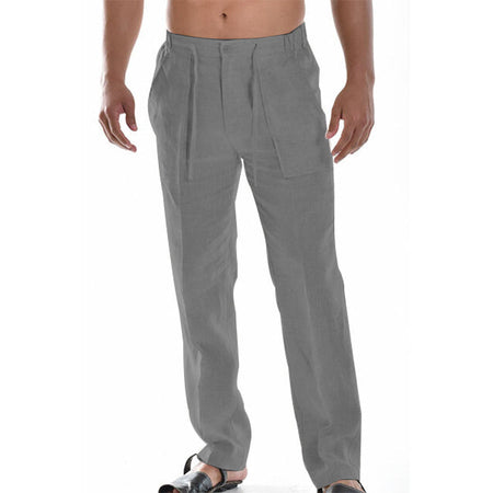 Larry | Men’s Casual Linen Trousers