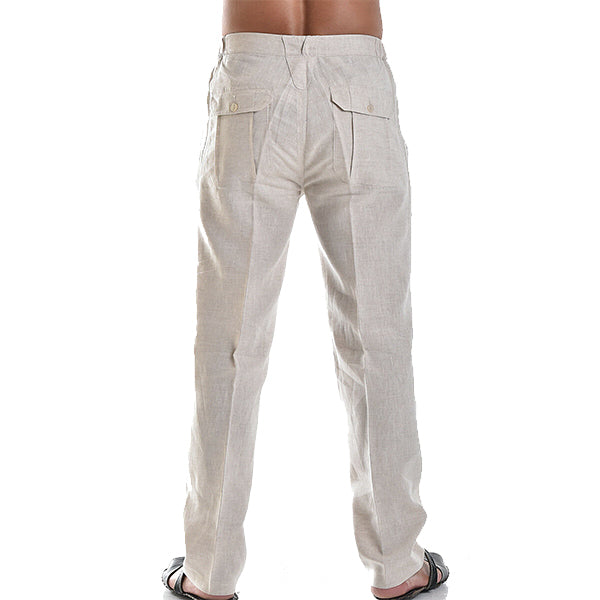 Larry | Men’s Casual Linen Trousers