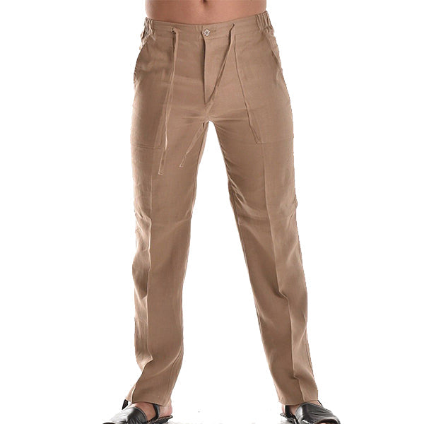 Larry | Men’s Casual Linen Trousers