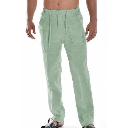 Larry | Men’s Casual Linen Trousers
