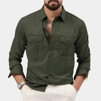 Steve | Men’s Casual Long Sleeve Button-Up Shirt