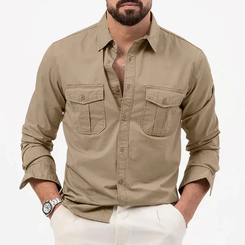 Steve | Men’s Casual Long Sleeve Button-Up Shirt