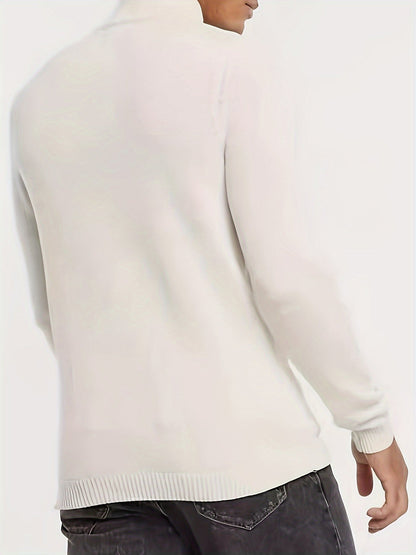 Wilon | Men’s Casual Half-Zip Sweater with High Collar