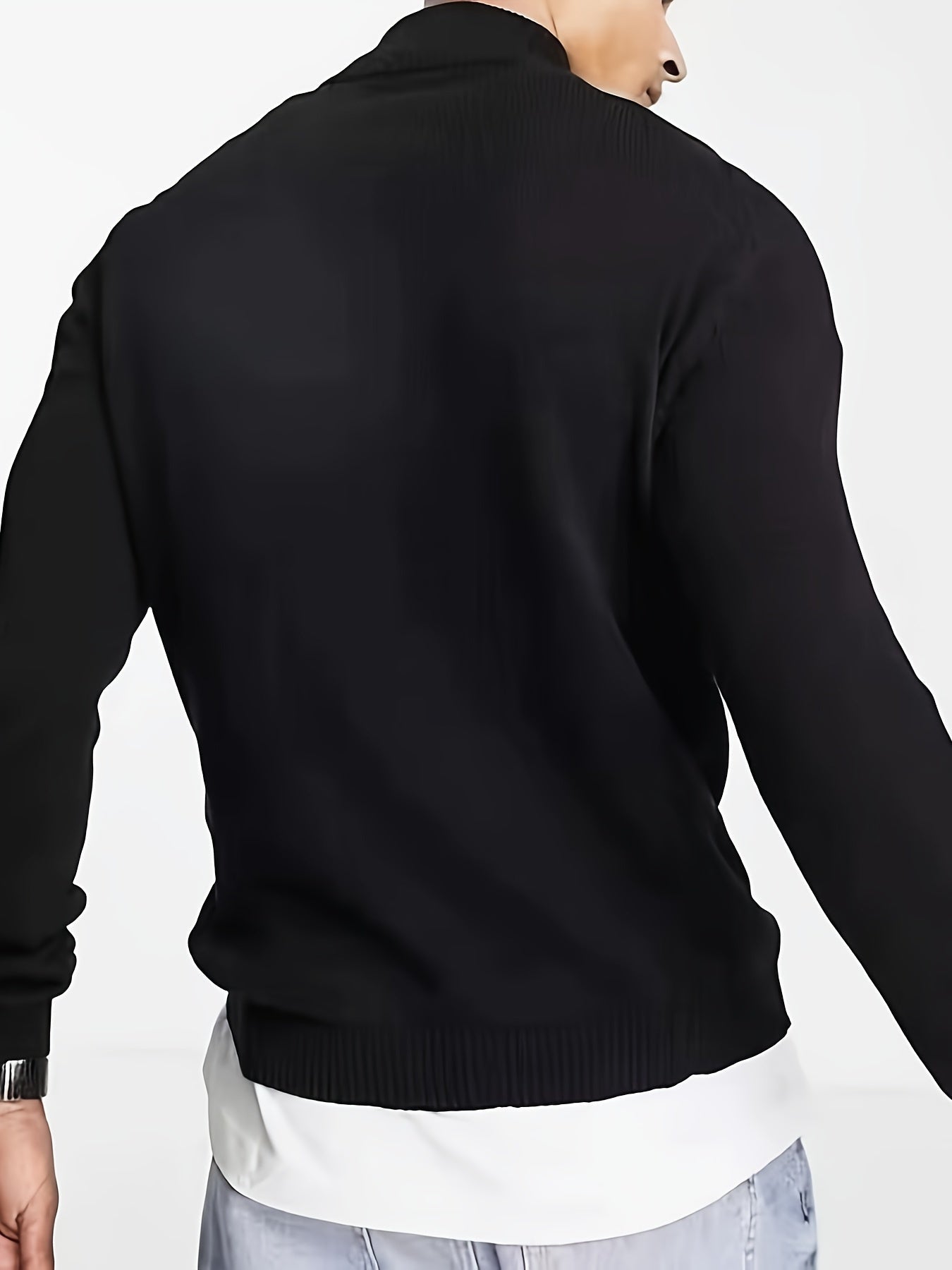 Wilon | Men’s Casual Half-Zip Sweater with High Collar