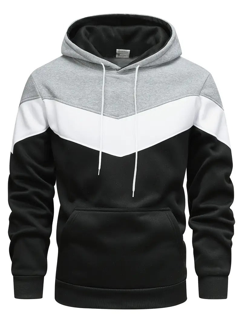 Trevor | Men’s Color Block Graphic Hoodie