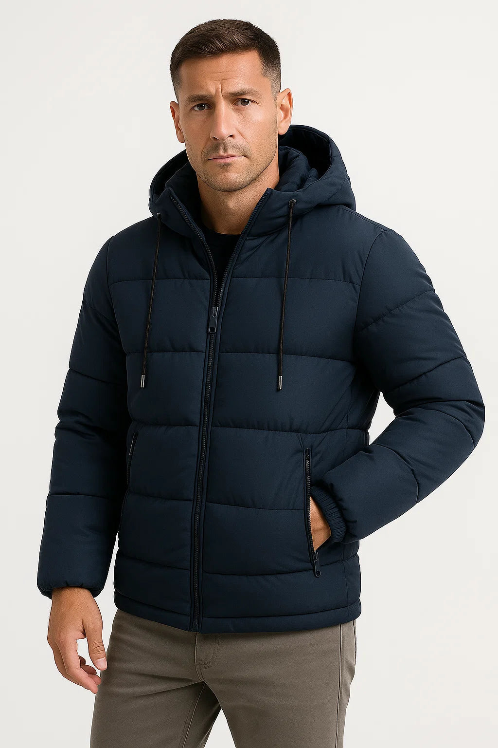Mark | Men’s Insulated Puffer Jacket | Hooded Winter Outerwear