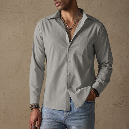 Sierro | Men’s Casual Linen Shirt
