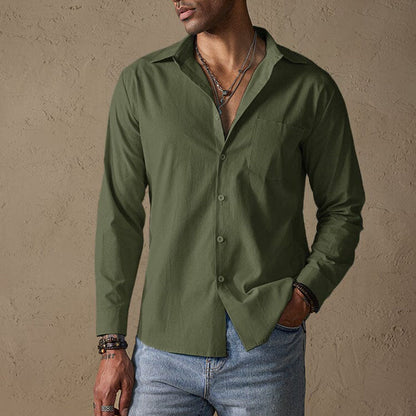 Sierro | Men’s Casual Linen Shirt