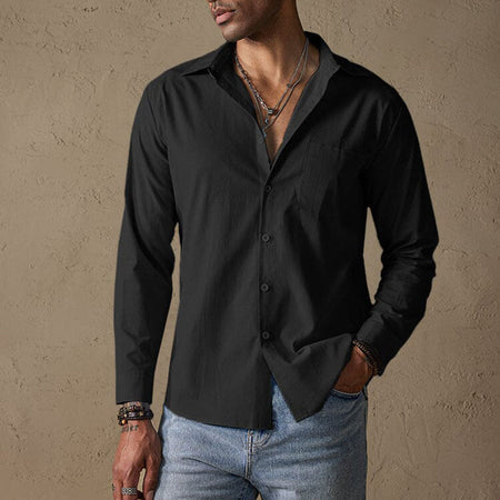 Sierro | Men’s Casual Linen Shirt