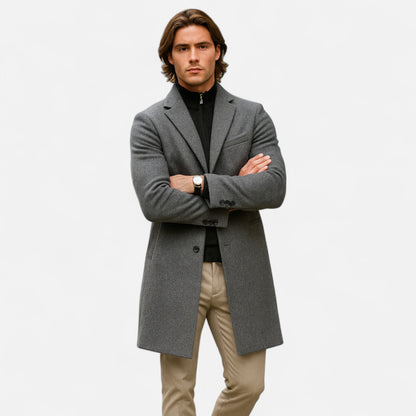 Drakey | Men’s Tailored Long Trench Coat