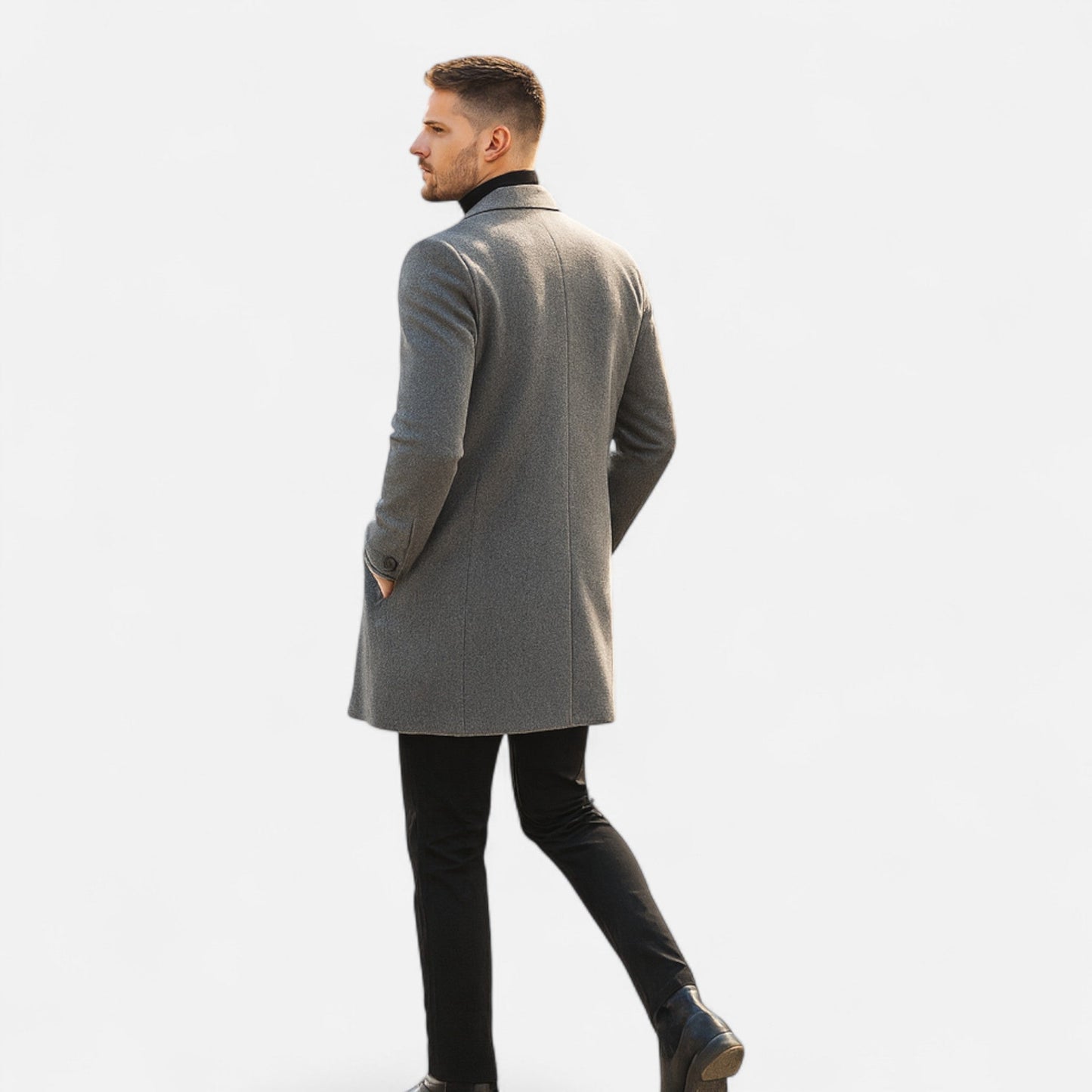 Drakey | Men’s Tailored Long Trench Coat