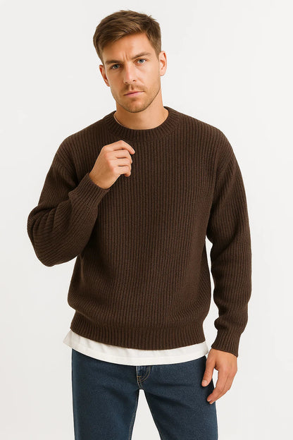 Jastine | Men’s Oversized Ribbed Knit Sweater