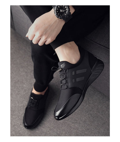 Travis | Men’s Premium Faux Leather Comfort Sneakers