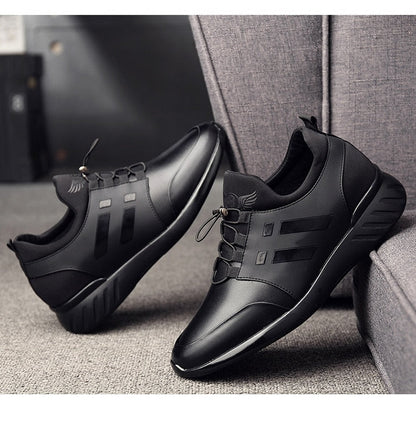 Travis | Men’s Premium Faux Leather Comfort Sneakers