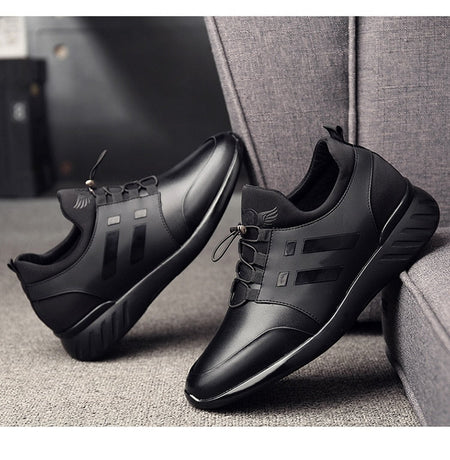 Travis | Men’s Premium Faux Leather Comfort Sneakers
