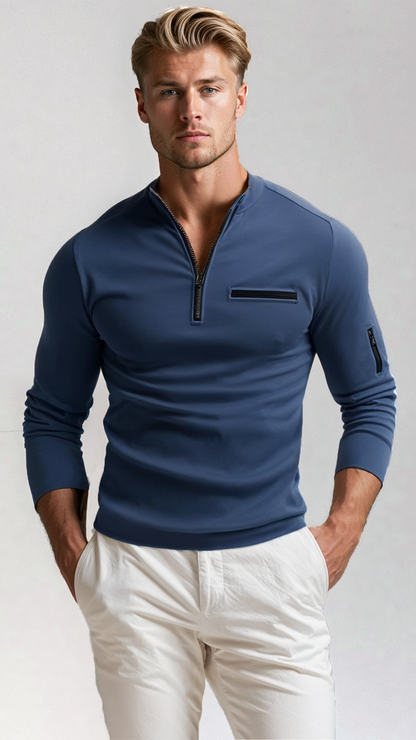 Arion | Men’s Quarter-Zip Polo Shirt