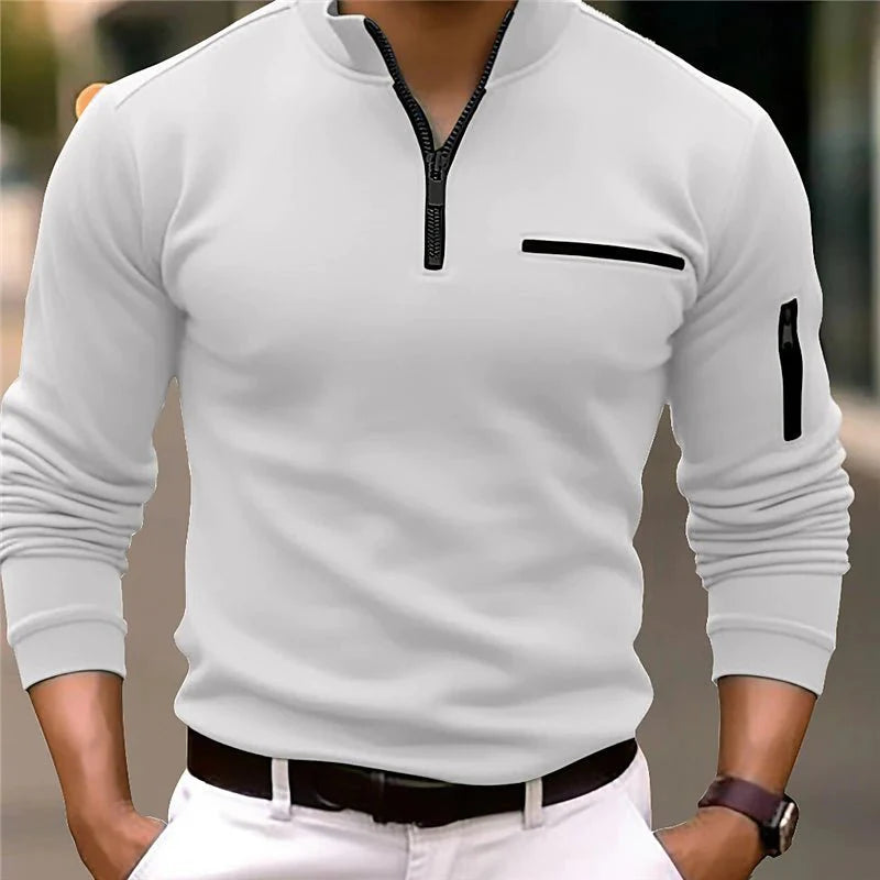 Arion | Men’s Quarter-Zip Polo Shirt