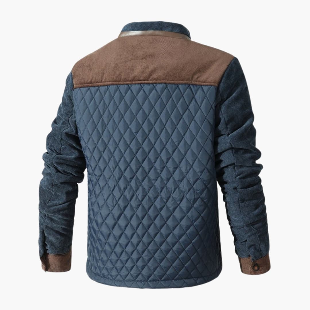 Quane | Men’s Quilted Jacket with Stand-Up Collar