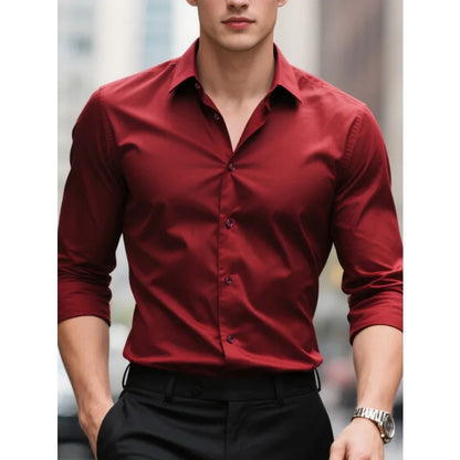 Tedd | Men’s Slim Fit White Button-Down Shirt