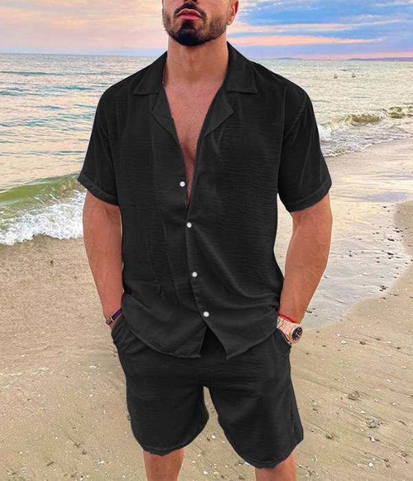 Eden | Men’s Linen Short Sleeve Summer Set
