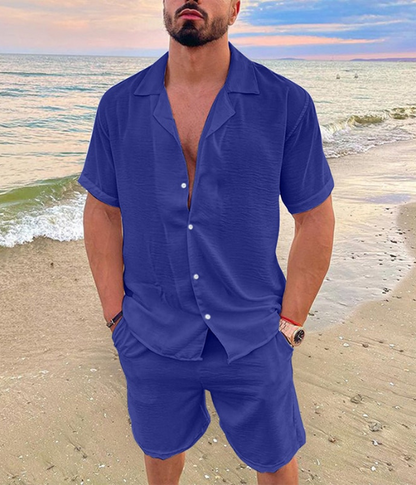 Eden | Men’s Linen Short Sleeve Summer Set