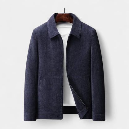 Terrence | Men’s Textured Harrington Super Shirt