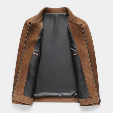 Terrence | Men’s Textured Harrington Super Shirt