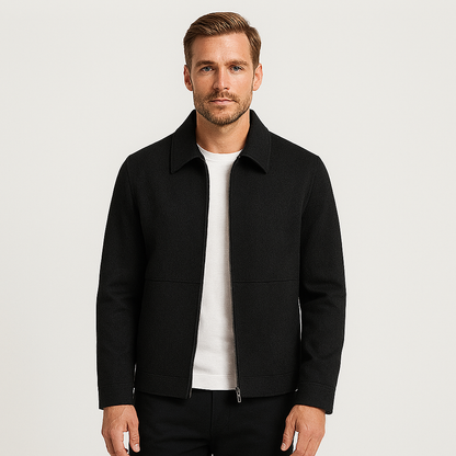 Terrence | Men’s Textured Harrington Super Shirt