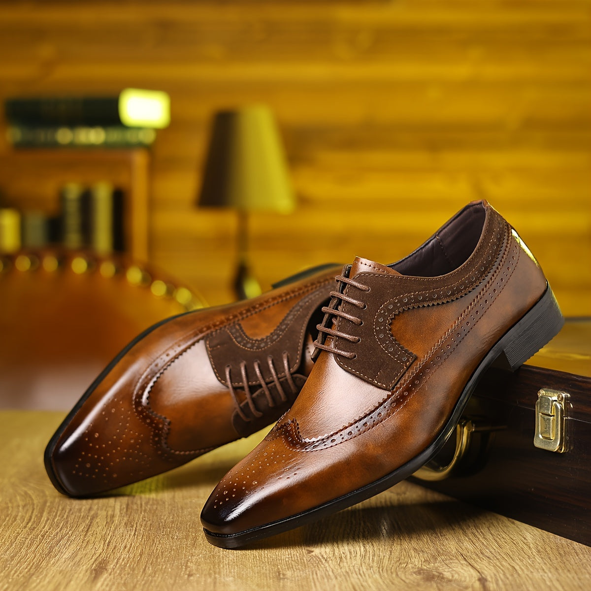 Creston | Men’s Two-Tone Wingtip Brogue Oxfords