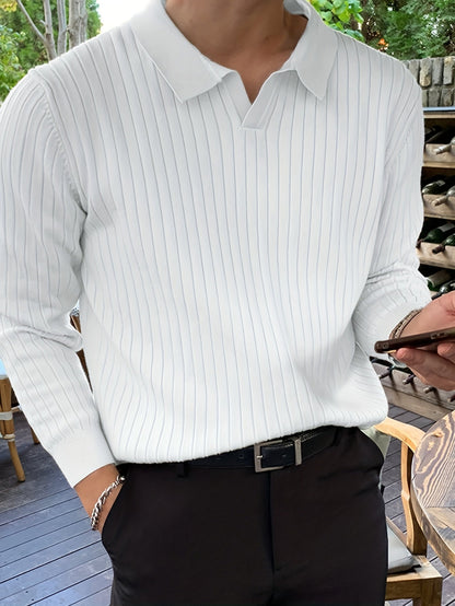 Charlon | Men’s V-Neck Knit Sweater