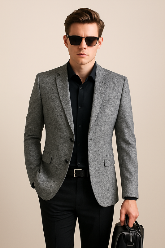Mireon | Men’s Slim-Fit Casual No-Iron Jacket