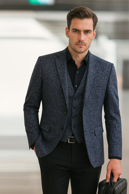 Mireon | Men’s Slim-Fit Casual No-Iron Jacket