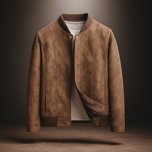 Nairobi | Men’s Vegan Suede Bomber Jacket