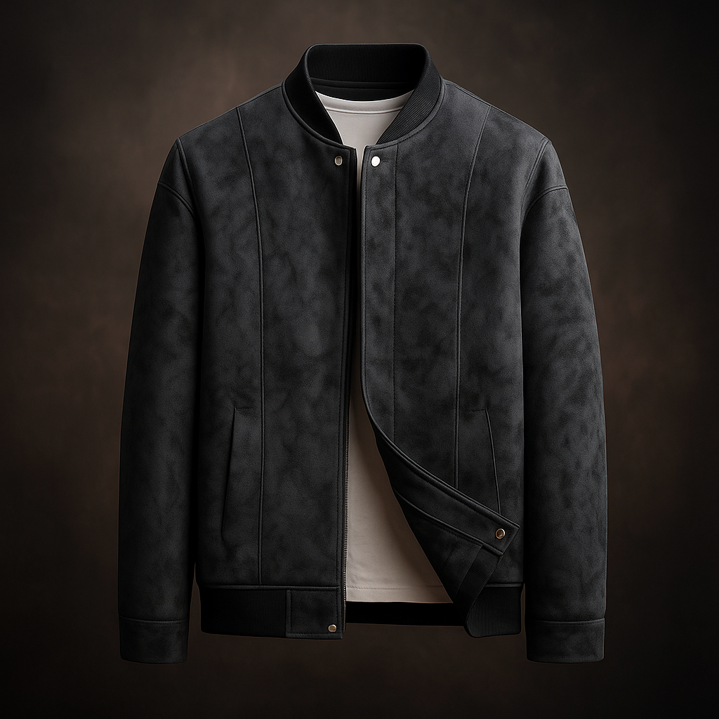 Nairobi | Men’s Vegan Suede Bomber Jacket