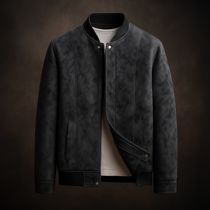 Nairobi | Men’s Vegan Suede Bomber Jacket