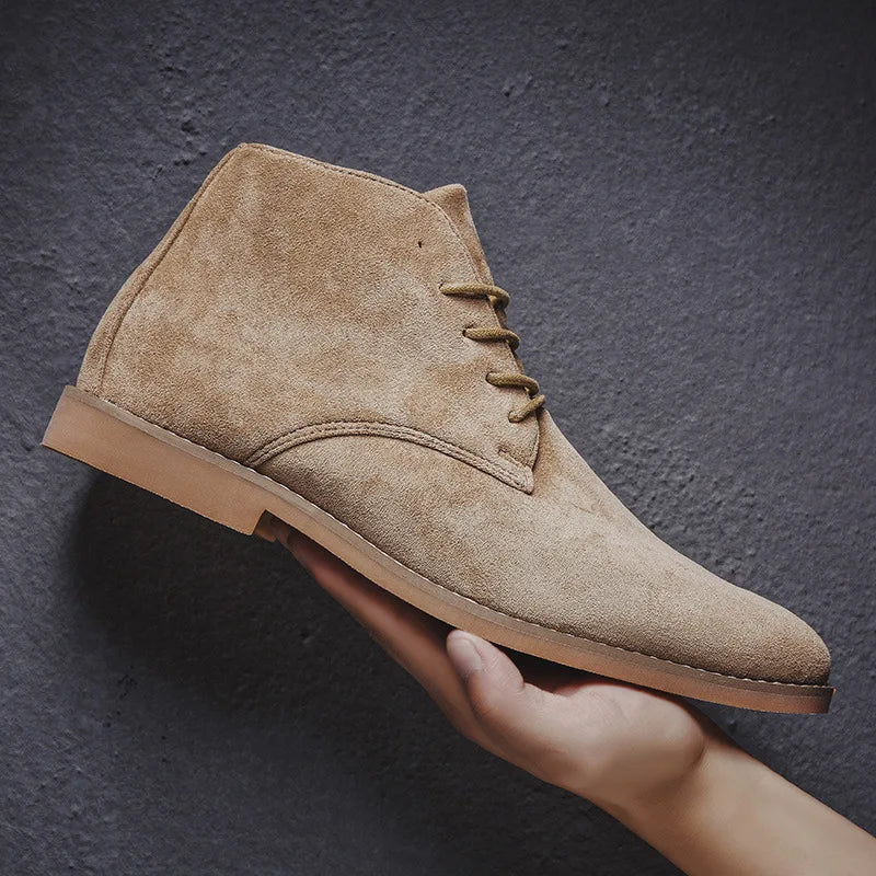 Nebula | Men’s Suede Lace-Up Chelsea Boots