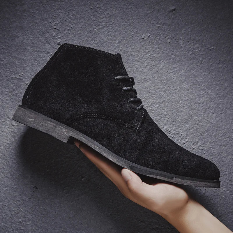 Nebula | Men’s Suede Lace-Up Chelsea Boots