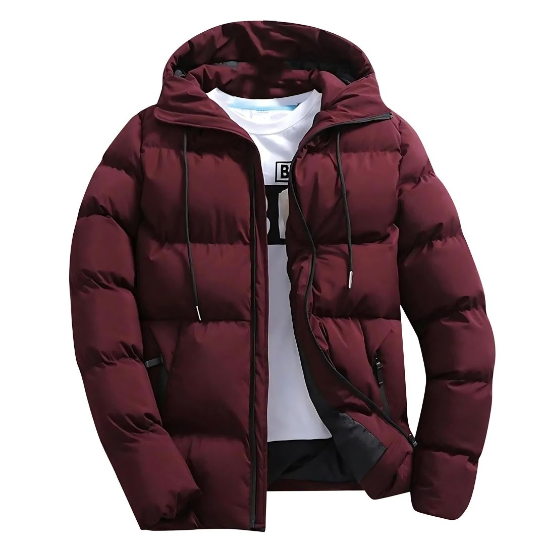Nordvik | Men’s Puffer Winter Jacket with Hood