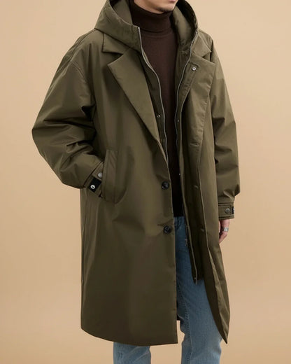 Novera | Men’s Hooded Long Waterproof Coat