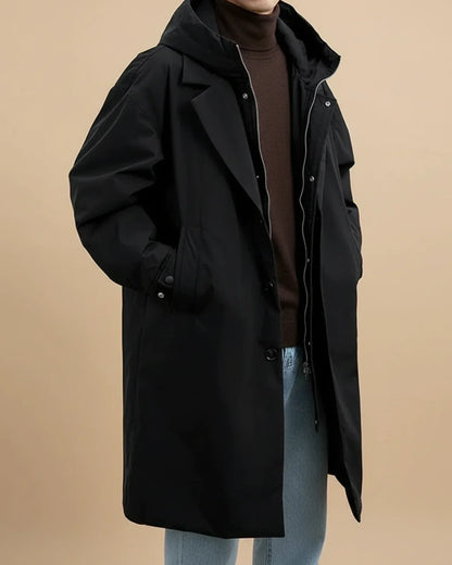 Novera | Men’s Hooded Long Waterproof Coat
